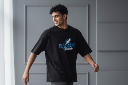 Aestra Blue Giant Oversized T-Shirt