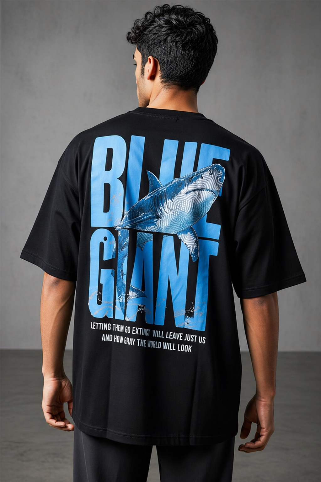 Aestra Blue Giant Oversized T-Shirt