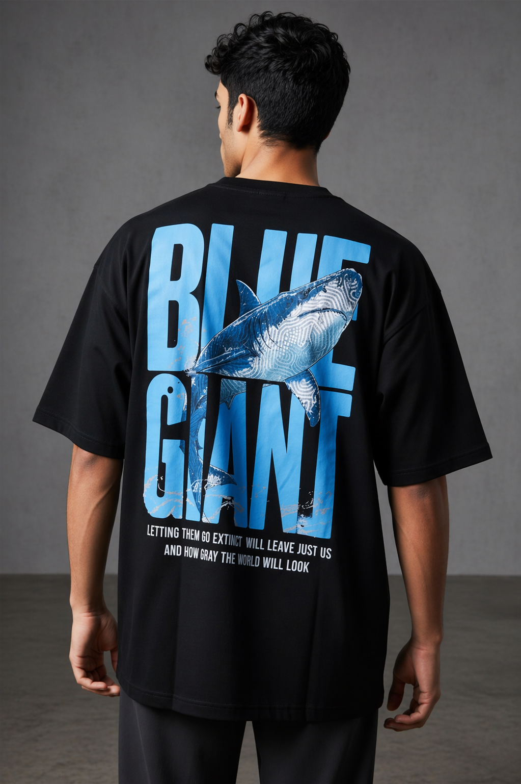 Aestra Blue Giant Oversized T-Shirt