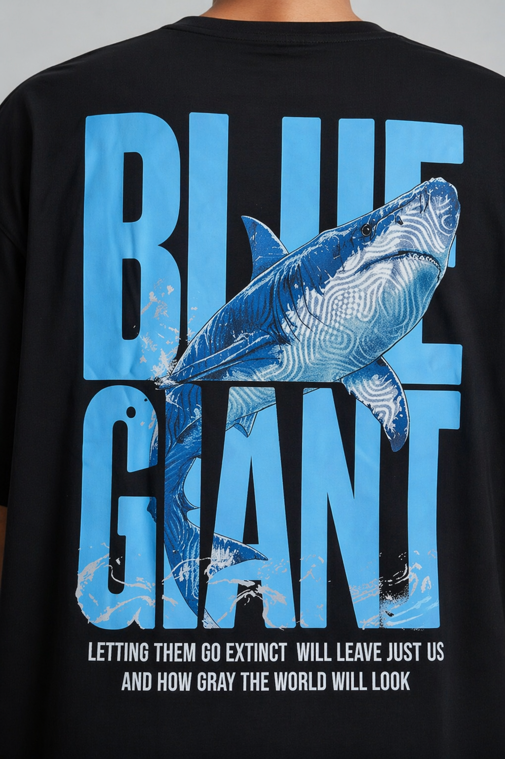 Aestra Blue Giant Oversized T-Shirt