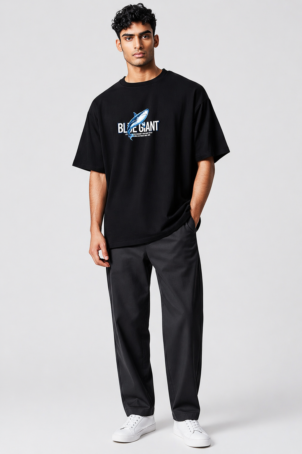Aestra Blue Giant Oversized T-Shirt