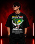 Aestra Brazil Grand Prix Hamilton Oversized T-Shirt | Racing Graphic Streetwear Tee | Unisex Oversized Fit
